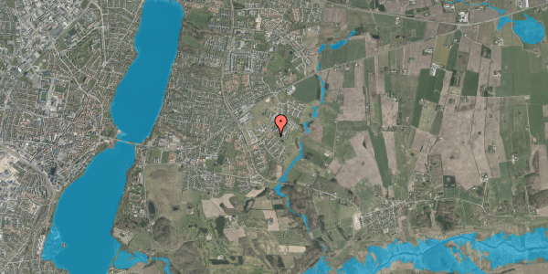 Oversvømmelsesrisiko fra vandløb på Asmild Vænge 61, 8800 Viborg