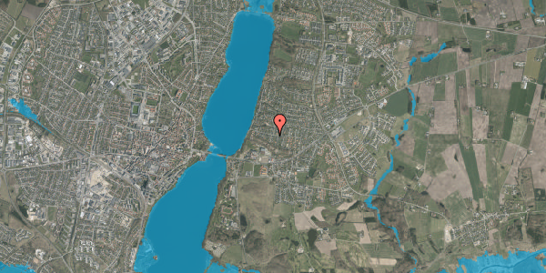 Oversvømmelsesrisiko fra vandløb på Asmildhøjen 10, 8800 Viborg
