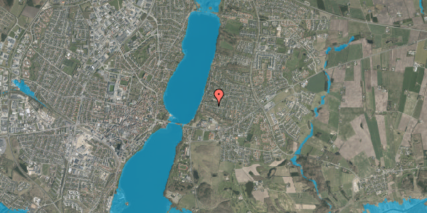 Oversvømmelsesrisiko fra vandløb på Asmildhøjen 11, 8800 Viborg