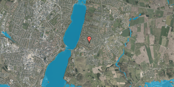 Oversvømmelsesrisiko fra vandløb på Asmildhøjen 18, 8800 Viborg