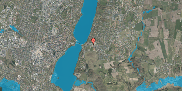Oversvømmelsesrisiko fra vandløb på Asmildklostervej 1, 8800 Viborg