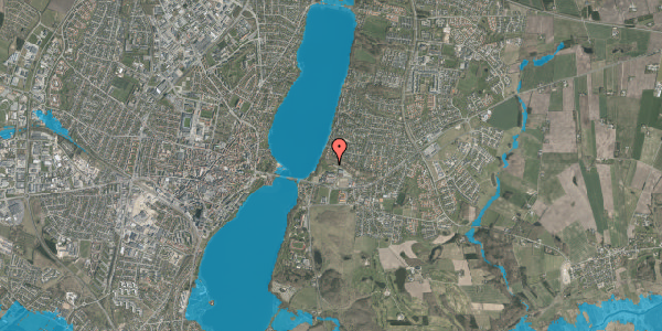 Oversvømmelsesrisiko fra vandløb på Asmildklostervej 13C, 1. 26, 8800 Viborg