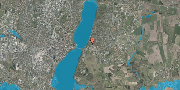 Oversvømmelsesrisiko fra vandløb på Asmildklostervej 13D, 1. 40, 8800 Viborg