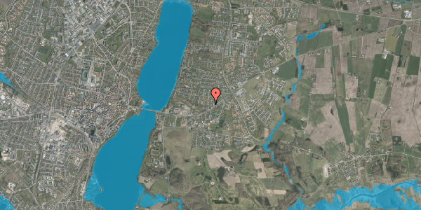 Oversvømmelsesrisiko fra vandløb på Asmildvej 3, 8800 Viborg