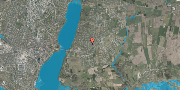 Oversvømmelsesrisiko fra vandløb på Asmildvej 5, 8800 Viborg