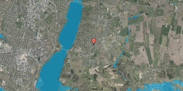 Oversvømmelsesrisiko fra vandløb på Asmildvej 6, 8800 Viborg