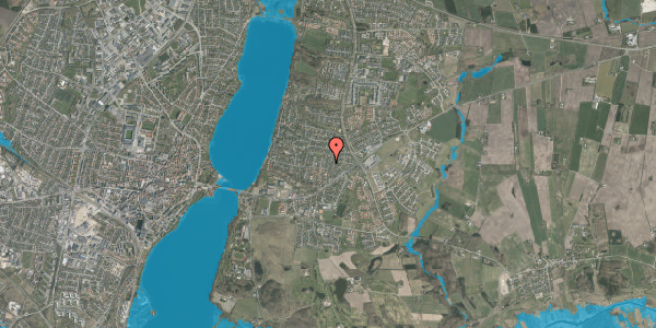 Oversvømmelsesrisiko fra vandløb på Asmildvej 13, 8800 Viborg