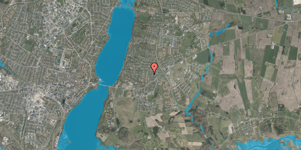 Oversvømmelsesrisiko fra vandløb på Asmildvej 14, 8800 Viborg