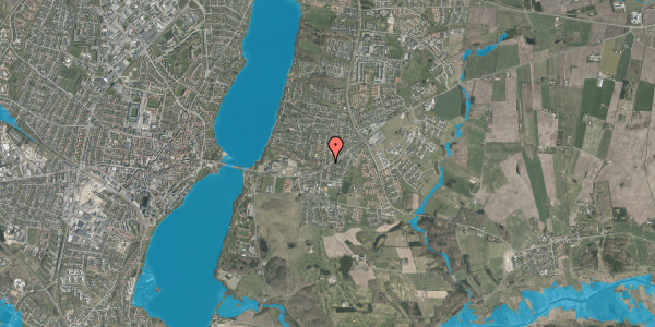 Oversvømmelsesrisiko fra vandløb på Bakkevej 2, 8800 Viborg