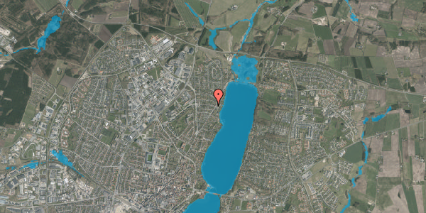 Oversvømmelsesrisiko fra vandløb på Baldersvej 1, 8800 Viborg