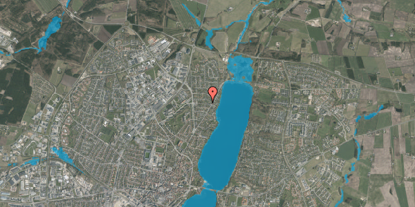 Oversvømmelsesrisiko fra vandløb på Baldersvej 8, 8800 Viborg