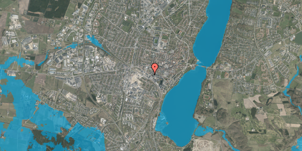 Oversvømmelsesrisiko fra vandløb på Banegårdspladsen 10, 2. 2, 8800 Viborg