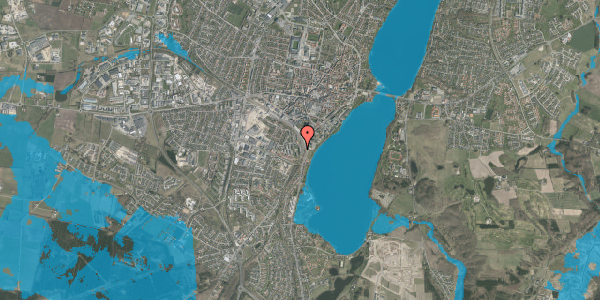 Oversvømmelsesrisiko fra vandløb på Bellisvej 14, 1. th, 8800 Viborg