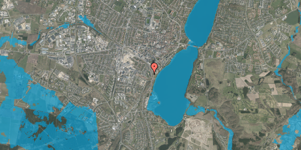 Oversvømmelsesrisiko fra vandløb på Bellisvej 18, st. tv, 8800 Viborg