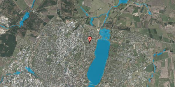 Oversvømmelsesrisiko fra vandløb på Bragesvej 34, 8800 Viborg