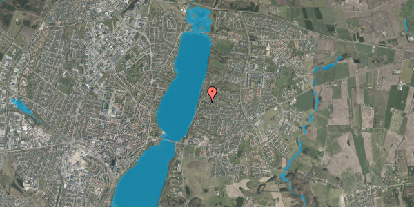 Oversvømmelsesrisiko fra vandløb på Bregnehøjen 10, 8800 Viborg