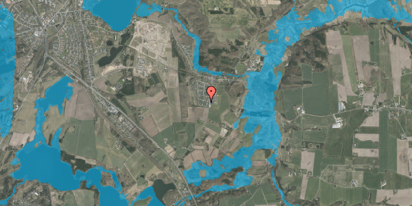 Oversvømmelsesrisiko fra vandløb på Bronzehøj 33, 8800 Viborg