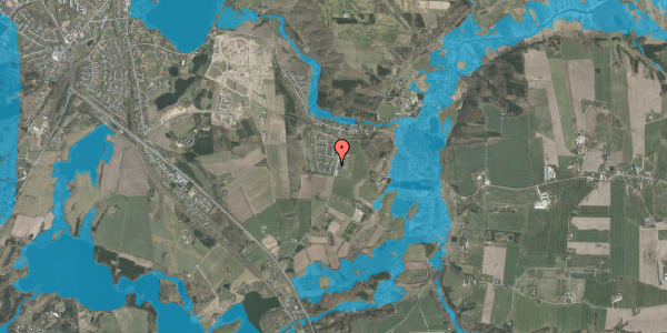 Oversvømmelsesrisiko fra vandløb på Bronzehøj 48, 8800 Viborg