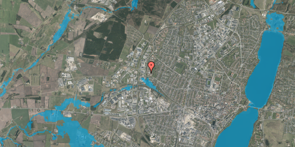 Oversvømmelsesrisiko fra vandløb på Dalvikvej 2, 8800 Viborg