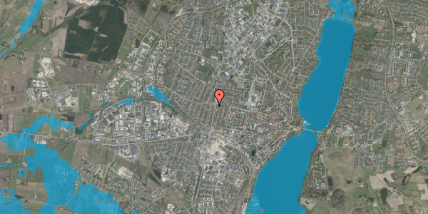 Oversvømmelsesrisiko fra vandløb på Danmarksvej 58, st. tv, 8800 Viborg