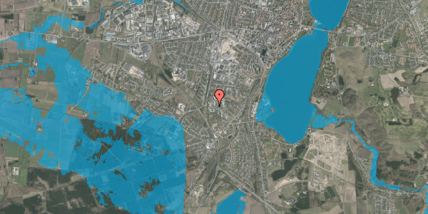 Oversvømmelsesrisiko fra vandløb på Ellekonebakken 7, 8800 Viborg