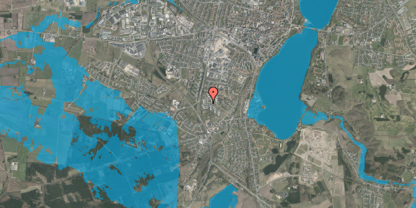Oversvømmelsesrisiko fra vandløb på Ellekonebakken 11, 8800 Viborg