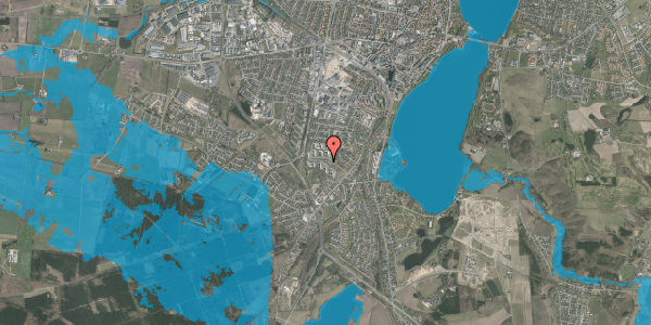 Oversvømmelsesrisiko fra vandløb på Ellekonebakken 41, 8800 Viborg