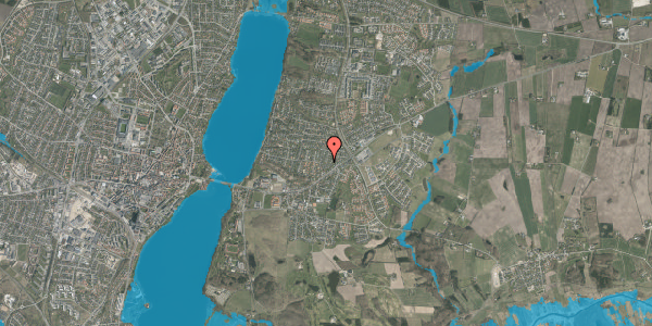 Oversvømmelsesrisiko fra vandløb på Elmevangen 3, 8800 Viborg