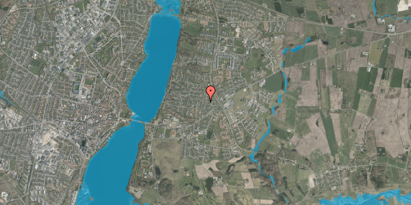 Oversvømmelsesrisiko fra vandløb på Elmevangen 15, 8800 Viborg