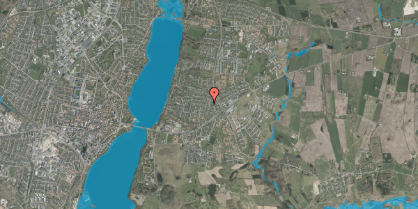 Oversvømmelsesrisiko fra vandløb på Elmevangen 19, 8800 Viborg