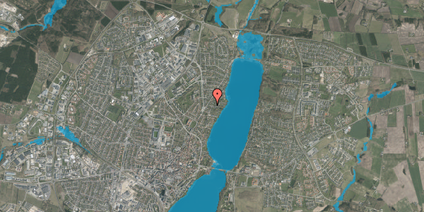 Oversvømmelsesrisiko fra vandløb på Erik Menveds Vej 5, 8800 Viborg