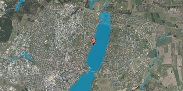 Oversvømmelsesrisiko fra vandløb på Erik Menveds Vej 24A, 8800 Viborg
