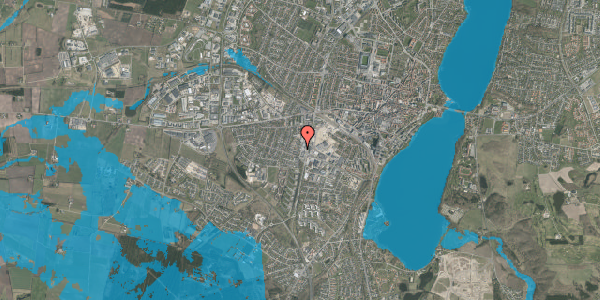 Oversvømmelsesrisiko fra vandløb på Falkevej 18, 8800 Viborg