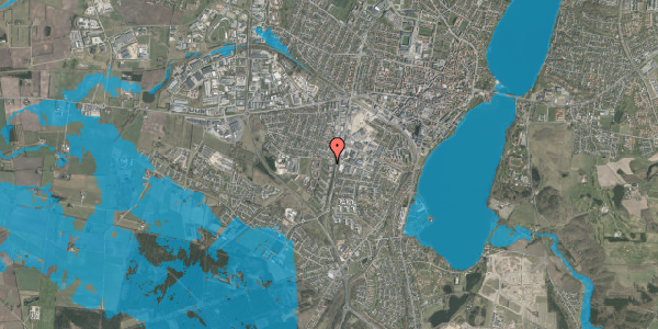 Oversvømmelsesrisiko fra vandløb på Falkevej 32, 2. th, 8800 Viborg
