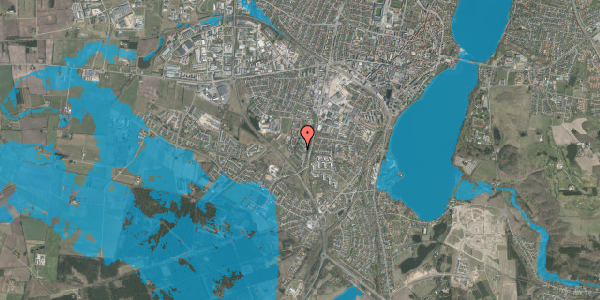 Oversvømmelsesrisiko fra vandløb på Falkevej 72, 2. mf, 8800 Viborg