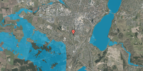 Oversvømmelsesrisiko fra vandløb på Falkevej 76, 1. mf, 8800 Viborg