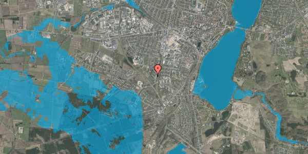 Oversvømmelsesrisiko fra vandløb på Falkevej 76, 2. tv, 8800 Viborg