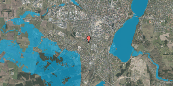 Oversvømmelsesrisiko fra vandløb på Falkevej 82, st. tv, 8800 Viborg