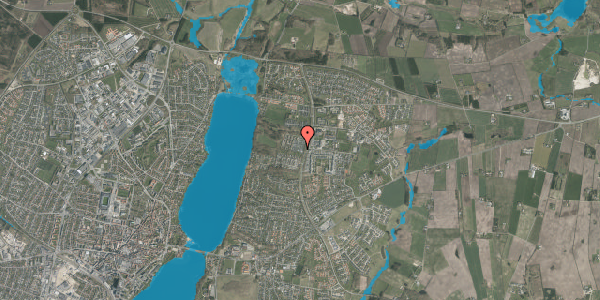 Oversvømmelsesrisiko fra vandløb på Fennebakken 13, 8800 Viborg