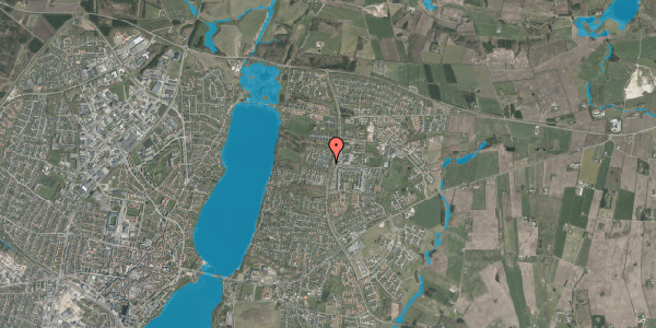 Oversvømmelsesrisiko fra vandløb på Fennebakken 19, 8800 Viborg