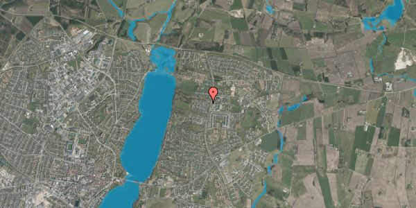 Oversvømmelsesrisiko fra vandløb på Fennebakken 47, 8800 Viborg