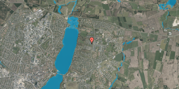 Oversvømmelsesrisiko fra vandløb på Fennebakken 147, 8800 Viborg