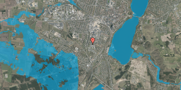 Oversvømmelsesrisiko fra vandløb på Firkløvervej 1, 1. tv, 8800 Viborg