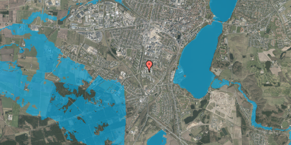 Oversvømmelsesrisiko fra vandløb på Firkløvervej 12, 2. tv, 8800 Viborg