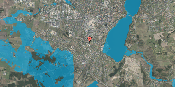 Oversvømmelsesrisiko fra vandløb på Firkløvervej 15, 1. tv, 8800 Viborg