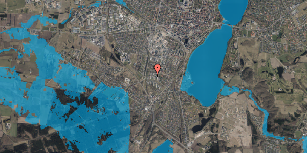 Oversvømmelsesrisiko fra vandløb på Firkløvervej 16, 1. tv, 8800 Viborg