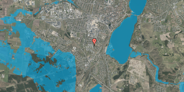 Oversvømmelsesrisiko fra vandløb på Firkløvervej 28, 2. tv, 8800 Viborg