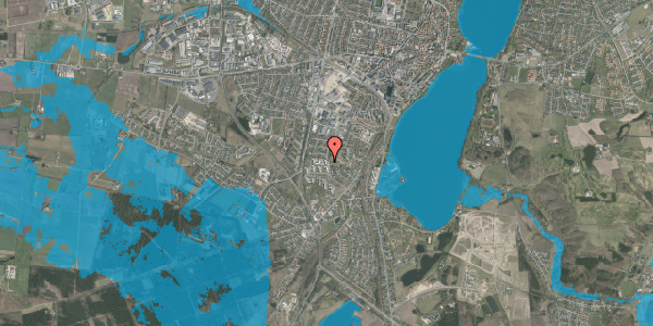 Oversvømmelsesrisiko fra vandløb på Firkløvervej 29, 1. th, 8800 Viborg