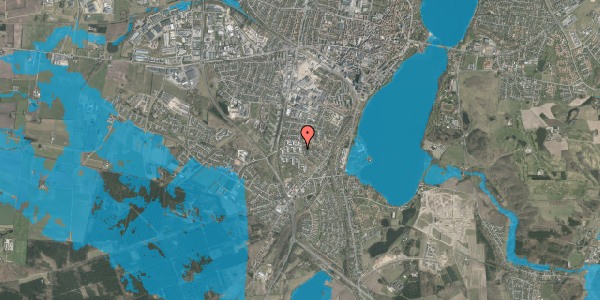 Oversvømmelsesrisiko fra vandløb på Firkløvervej 34, st. th, 8800 Viborg