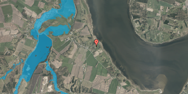 Oversvømmelsesrisiko fra vandløb på Fjordvej 21, 8831 Løgstrup